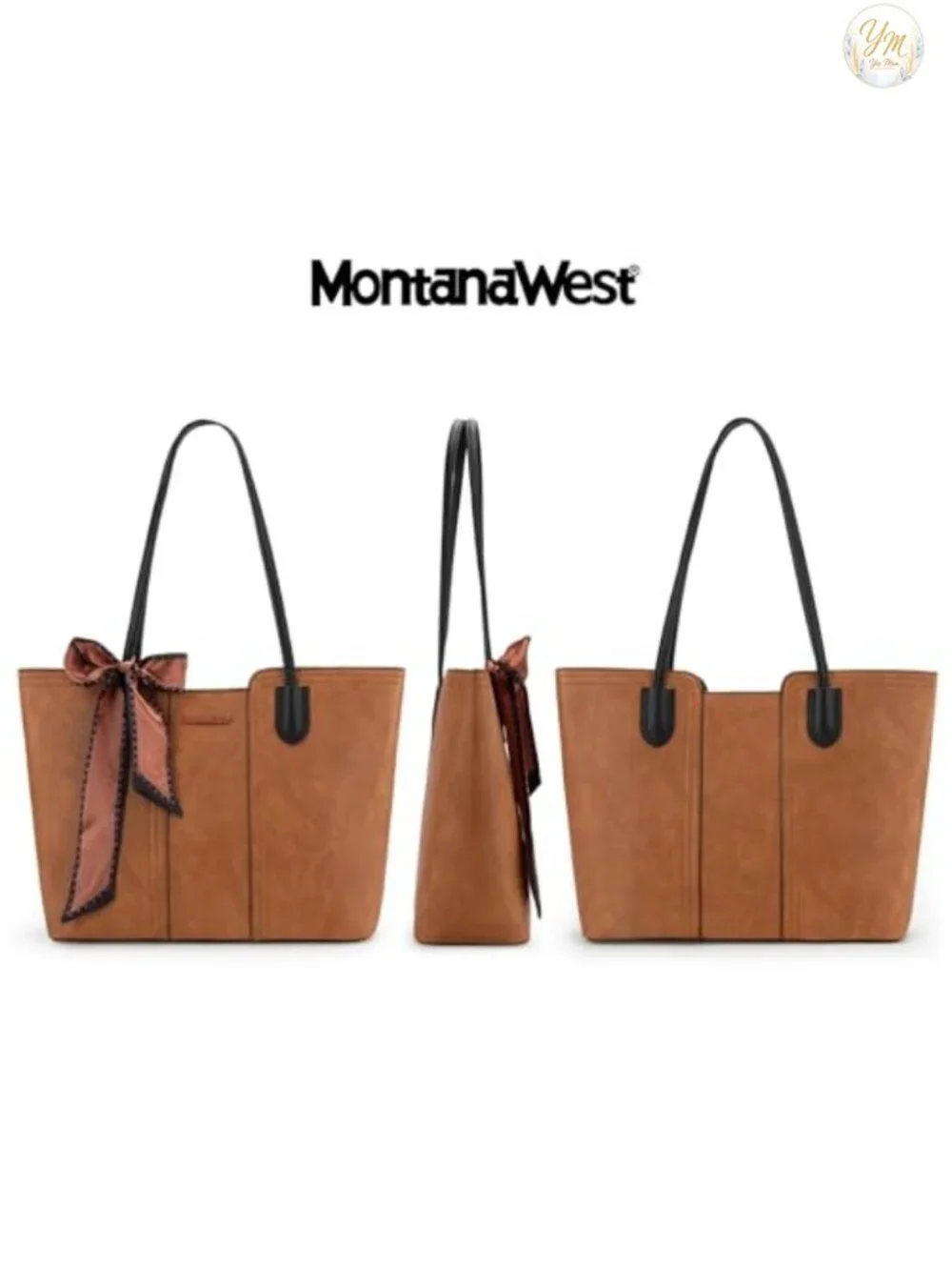 Vegan Leather Top Handle Satchel Purse Work Tote with Zipper Pockets